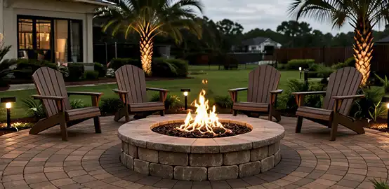 Custom Fire Pit Lounge